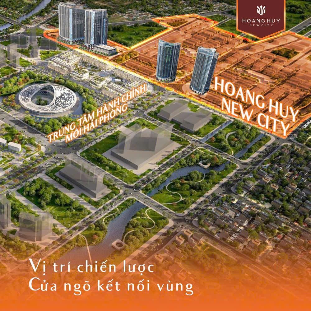 Bản đồ vị trí dự án Hoàng Huy New City